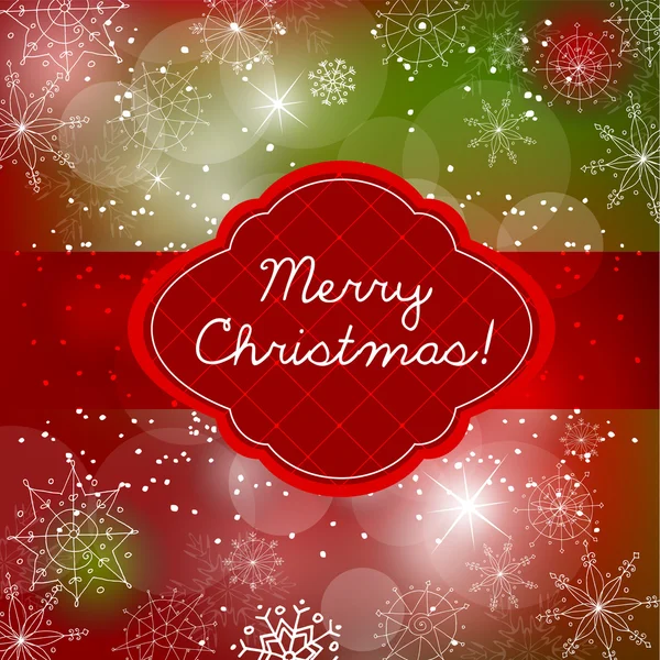 Diseño de tarjeta de felicitación de garabato de Navidad — Foto de Stock
