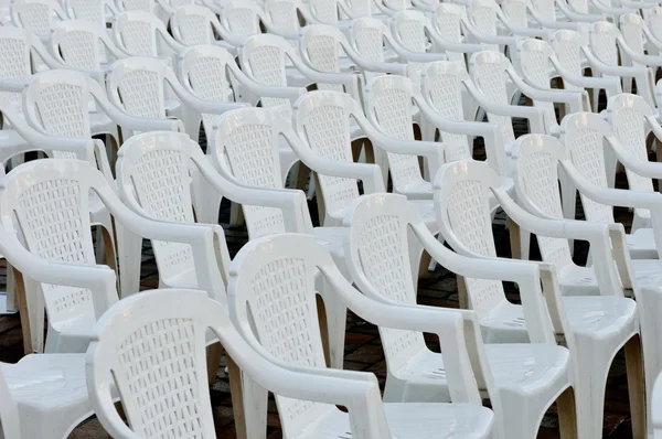 Rows of empty chairs — Stock Photo, Image