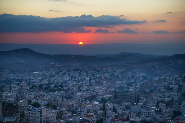 Východ slunce v Betlémě, Palestina, Izrael — Stock fotografie