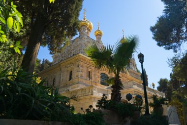 Maria Magdalena orthodox monastery in Jerusalem clipart