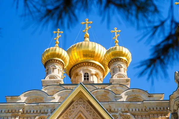Kuppel der Maria Magdalena Kirche in jerusalem — Stockfoto