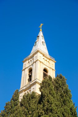 Russian Candle - the highest belfry in Jerusalem clipart