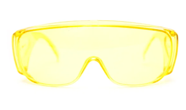 Защитные очки на белом фоне — стоковое фото