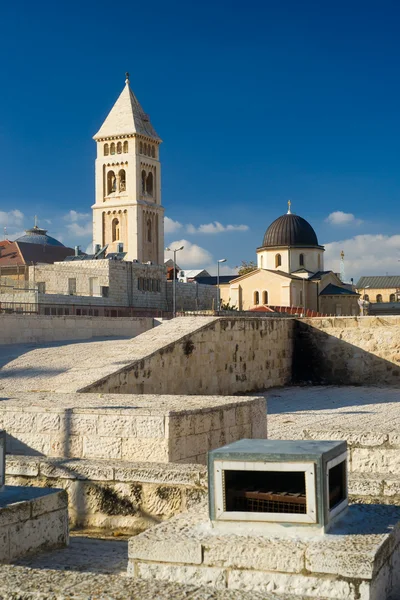 Вид с одной из крыш Иерусалима — стоковое фото