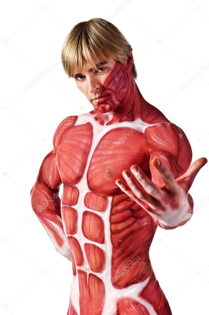 Muscle man invites you