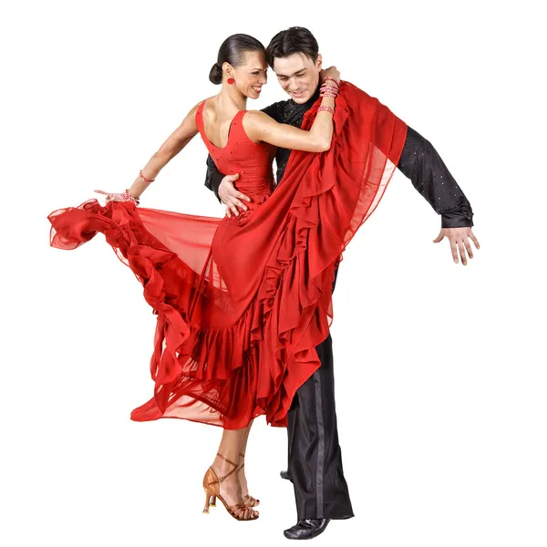 Latino dancers in action — Stock Photo, Image