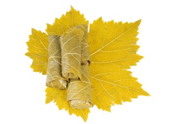 Dolma on grape leaf clipart