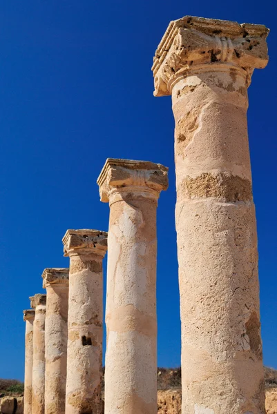 Стародавні колони Грецька — стокове фото