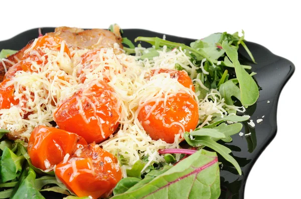 stock image Salad with arugula and tomatoes