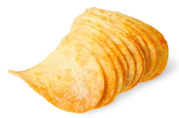 stock image Handful of potato chips