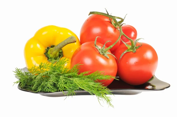 Légumes - Tomates, poivrons — Photo