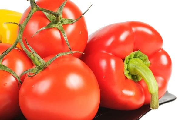 野菜なトマト、ピーマン — ストック写真