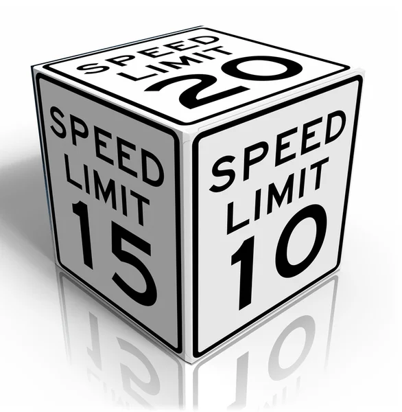 Limite de velocidade — Fotografia de Stock