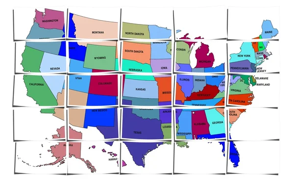 USA map — Stock Photo, Image