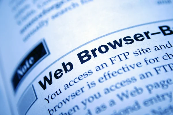 Browser Web — Foto Stock