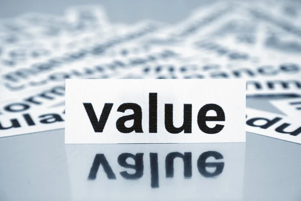Value concept — Stock Photo, Image