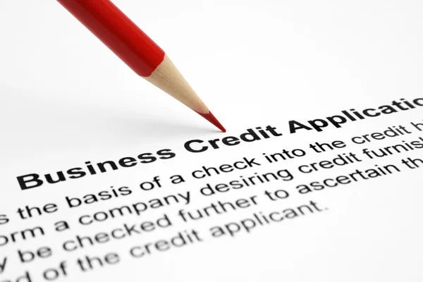 Wniosek kredyt biznes — Zdjęcie stockowe