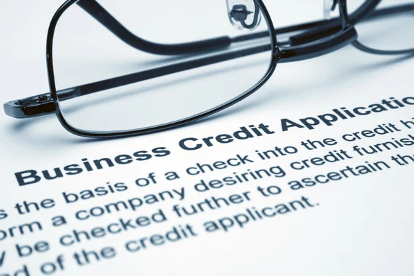 Business credit application — Stock Photo, Image