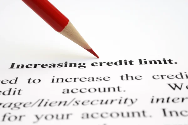 Limit kredytowy — Zdjęcie stockowe