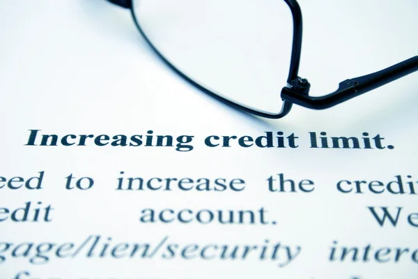 Limite de crédito — Fotografia de Stock