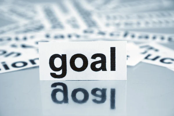 Goals inscription on paper — Stock Photo, Image