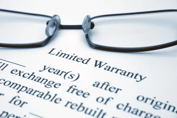 Limited warranty — Stock Photo, Image