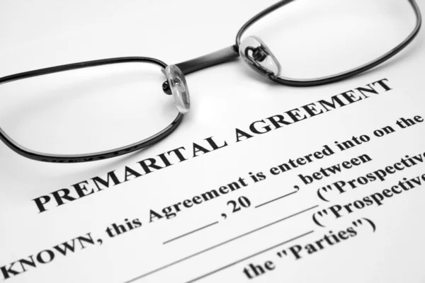 Premerital συμφωνία — Φωτογραφία Αρχείου