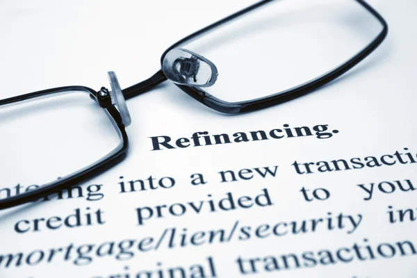 Refinanciación — Foto de Stock