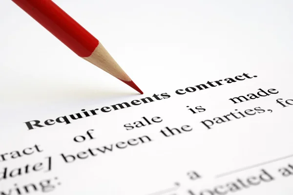 Sale contract — Stock Photo, Image