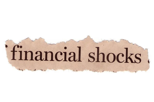 Shock finanziario — Foto Stock