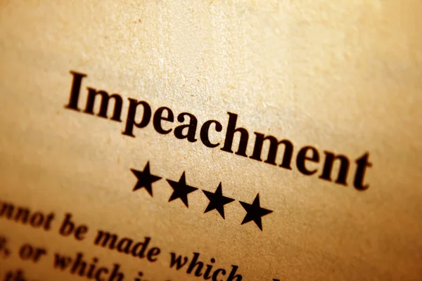 Impeachment — Stockfoto