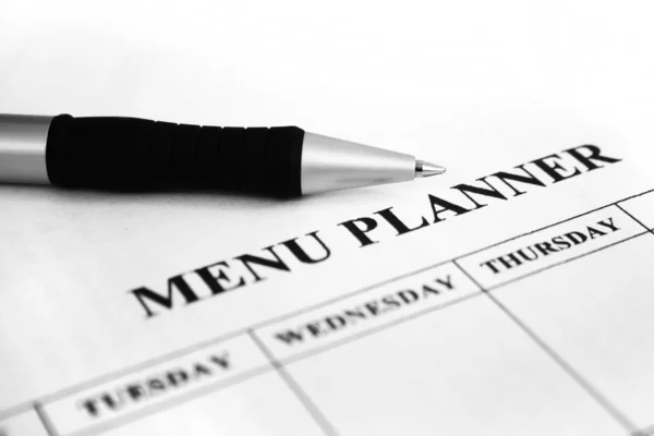 Planeador de menu — Fotografia de Stock