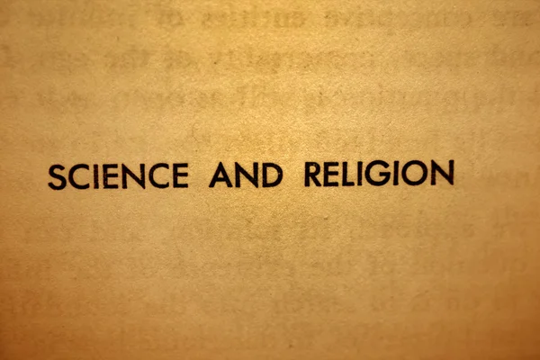 Ciência e religião — Fotografia de Stock