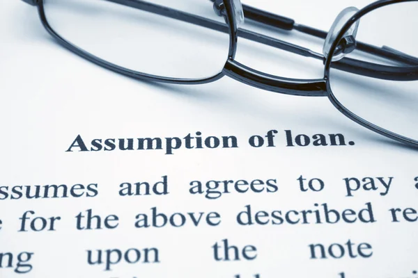 Assumption of loan — Stock Photo, Image