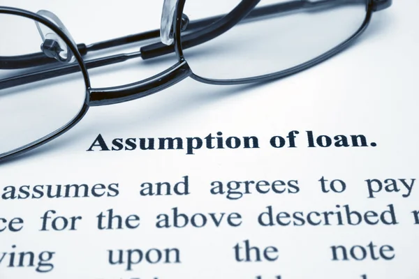 Assumption of loan — Stock Photo, Image