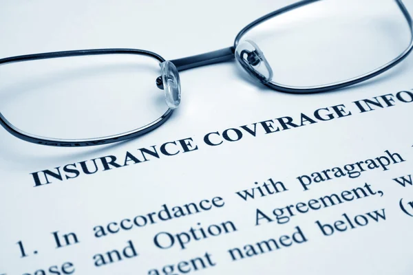 Insurance coverage — Stock Photo, Image