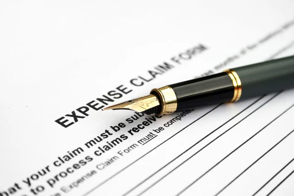 Expense claim form — Stock Photo, Image