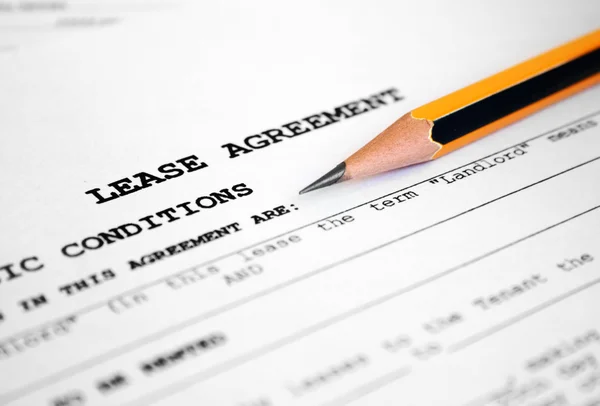 Lease agreement — Stock Photo, Image