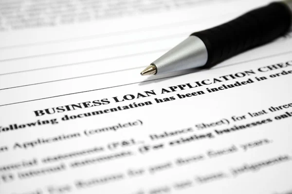 Loan application Stock Image