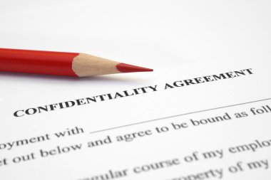 Confidential agreement clipart