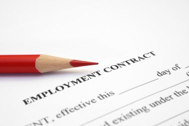 Employment contract clipart