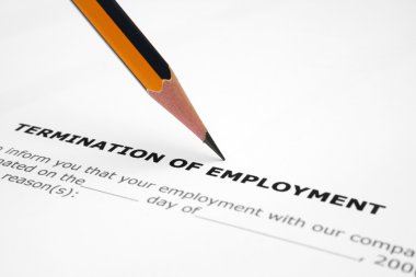 Termination of employment clipart