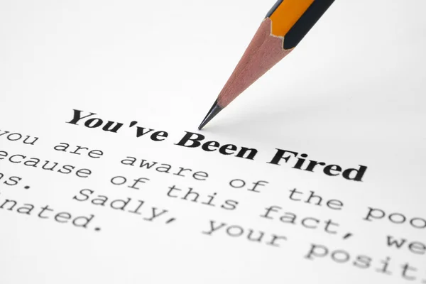 You' ve been fired — Stock Photo, Image