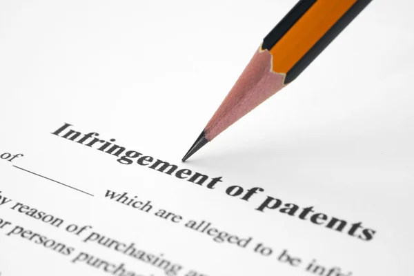 Patentverletzung — Stockfoto