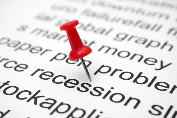 Rezession — Stockfoto