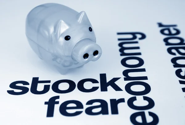 Stock and fear concept — Stock Photo, Image