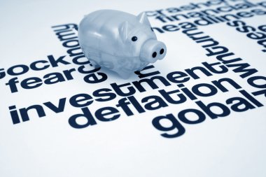 Investment and deflation clipart