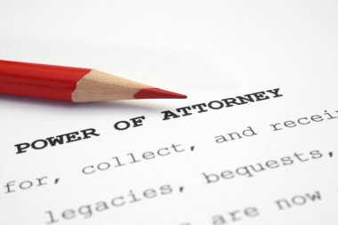 Power of attorney clipart