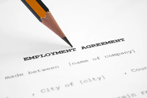 Accordo sull'occupazione — Foto Stock