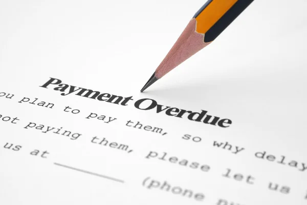 Payment overdue — Stock Photo, Image